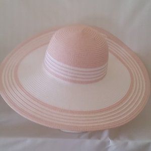 MAGID HAT PINK AND WHITE ELEGANCE